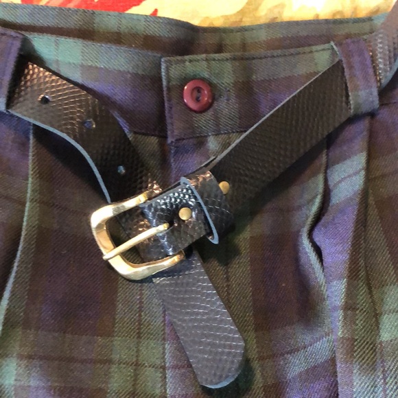 VINTAGE ‘92 Tofay Pleated Bermuda Plaid DeadStock - Picture 7 of 14